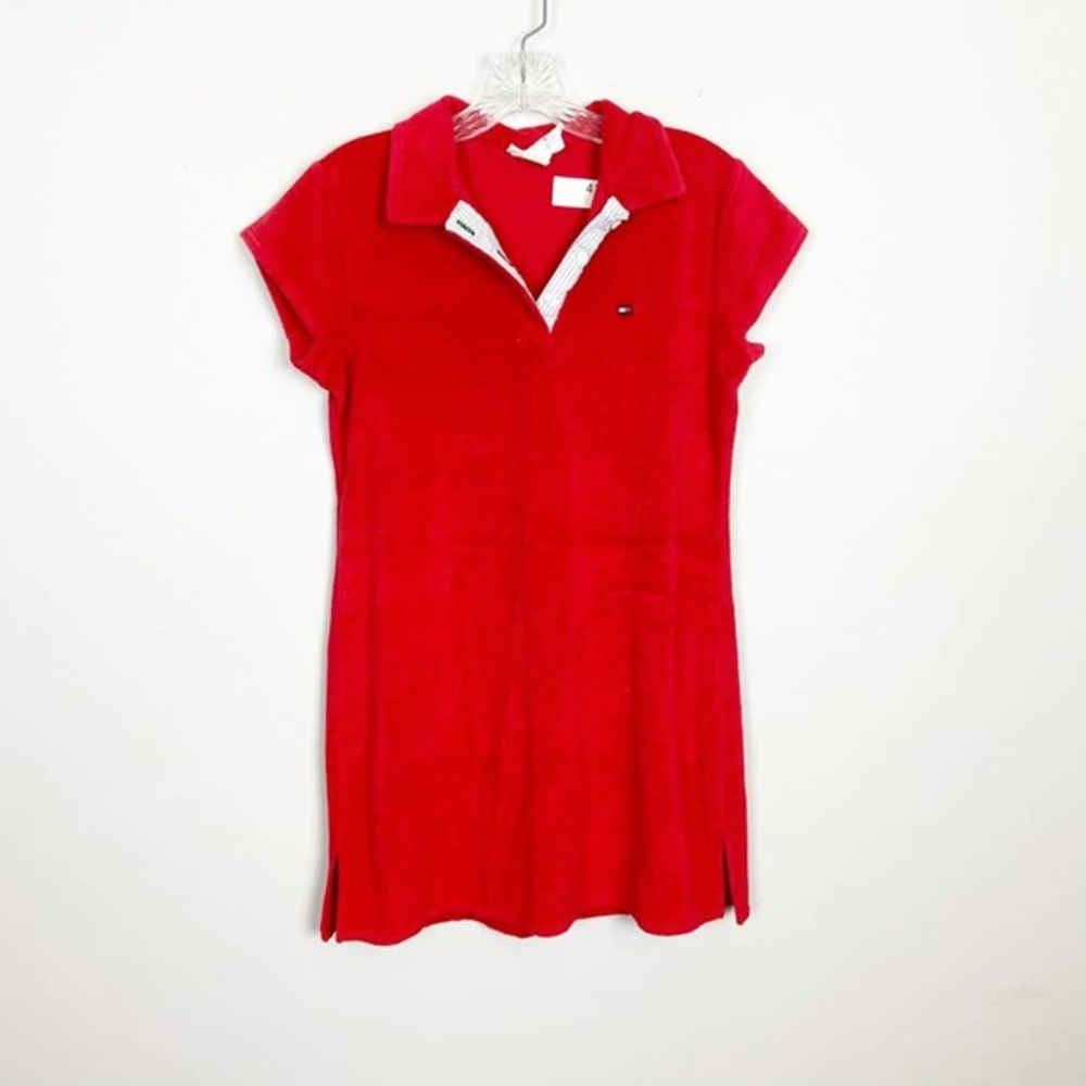 Vintage Tommy Hilfiger Red Terry Cloth Swim Coverup Women’s Medium